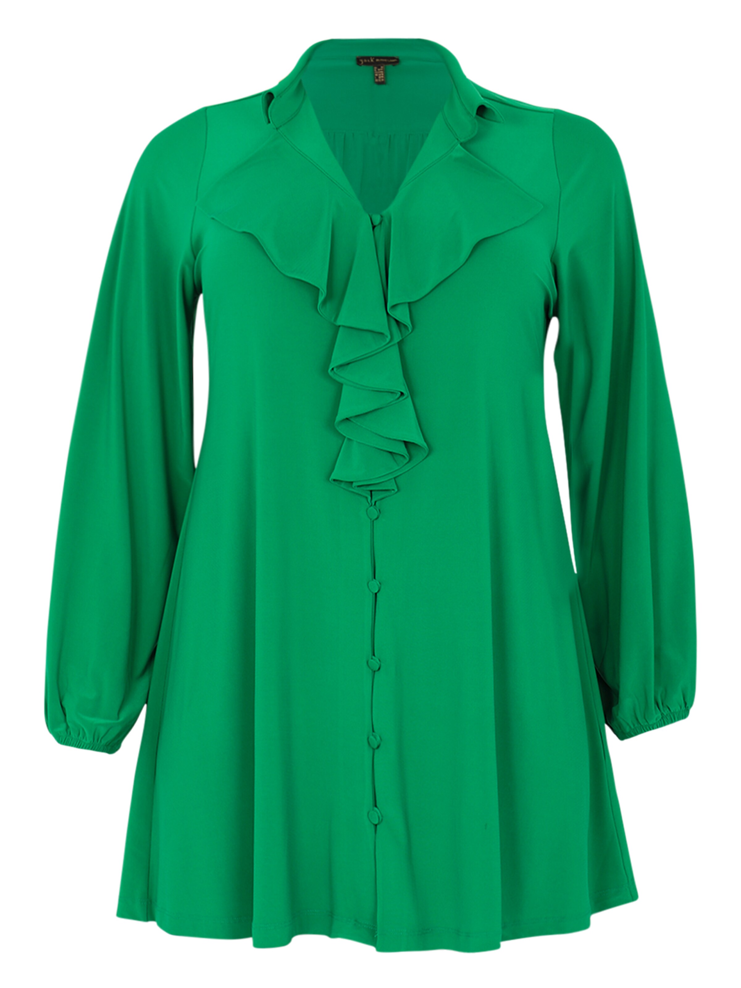 YOEK Blouse in Groen: voorkant