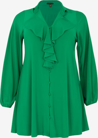 Yoek Blouse in Green: front