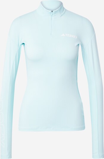 ADIDAS TERREX T-shirt fonctionnel 'Xperior' en turquoise / blanc, Vue avec produit
