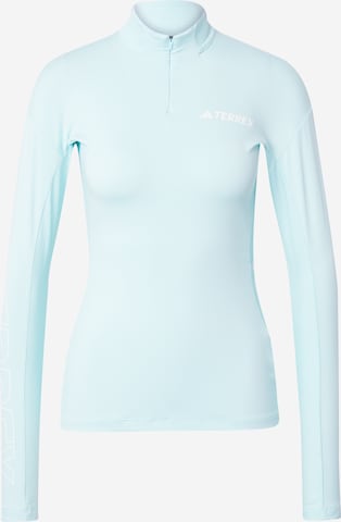 ADIDAS TERREX Performance Shirt 'Xperior' in Blue: front