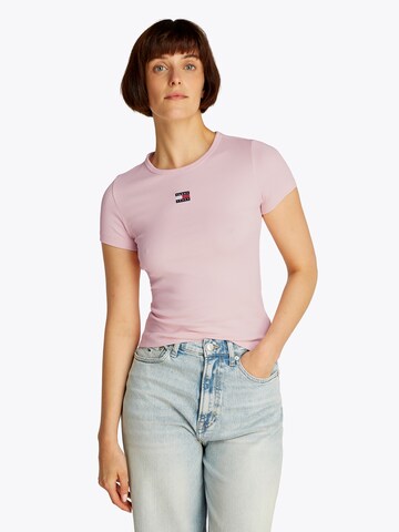 Maglietta di Tommy Jeans in rosa: frontale