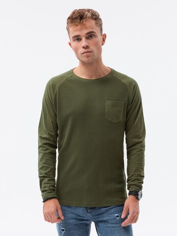 Ombre Shirt 'L137' in Groen: voorkant