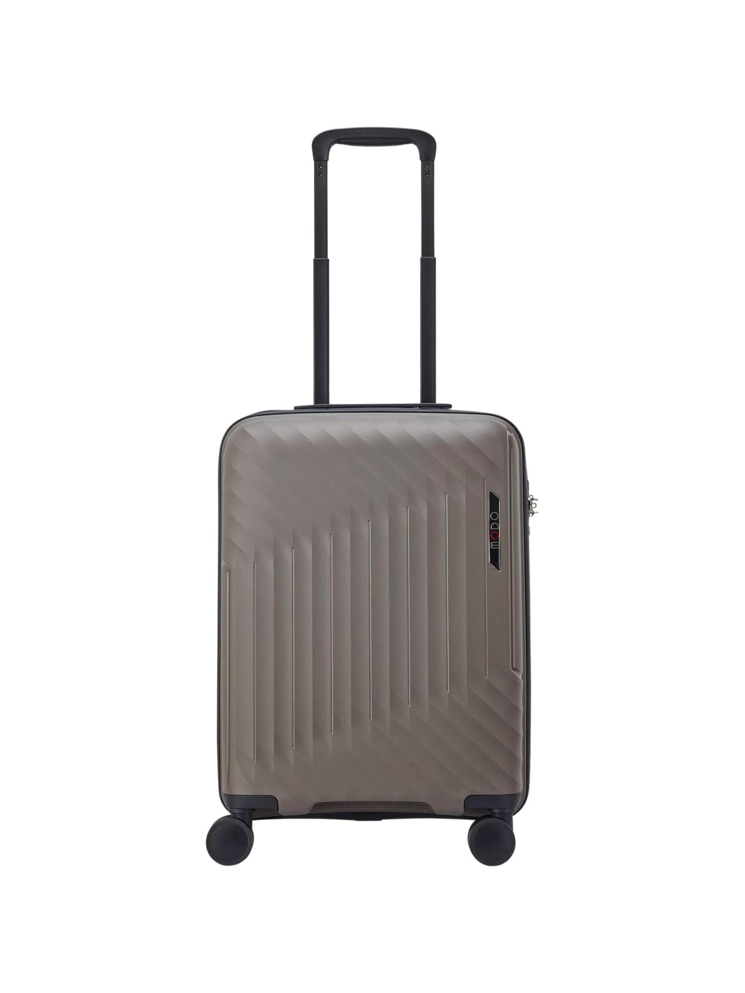 MODO by Roncato Wózek 'RONCATO TROLLEY CABINA 4R 55/20CM LUMEN Valigie e Trolley' w kolorze szary: przód