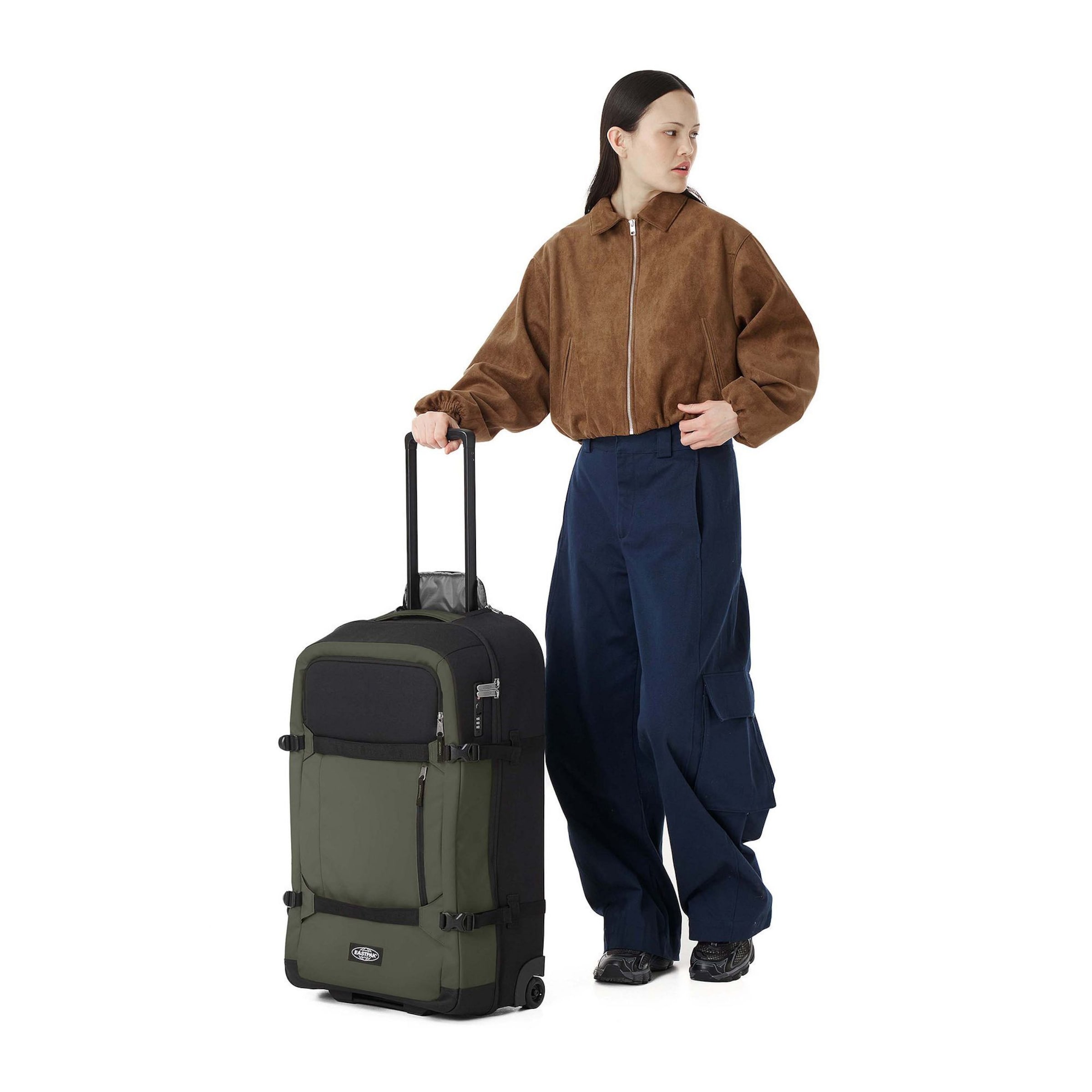 Sac de voyage EASTPAK en vert : devant
