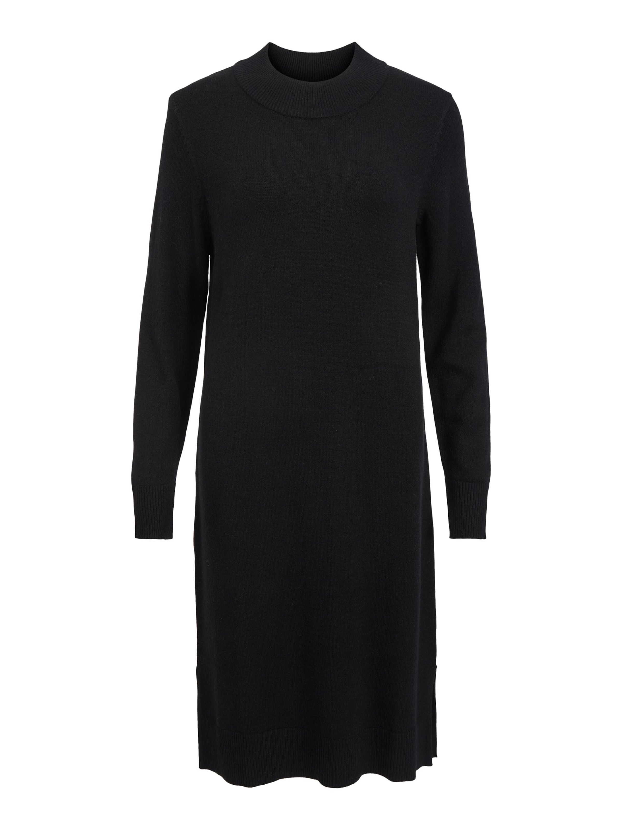 VILA Knitted dress 'Ril' in Black: front