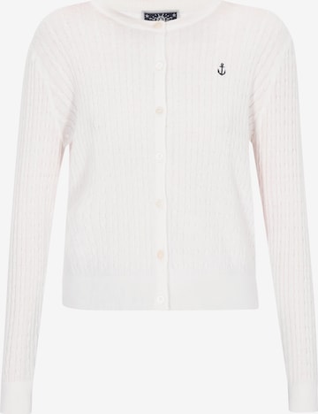 DreiMaster Maritim - Cárdigan en blanco: frente