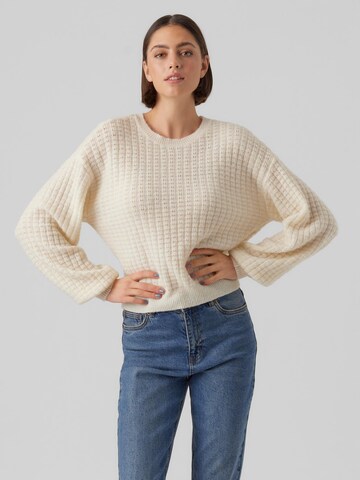 Pull-over 'Elisa' VERO MODA en beige : devant