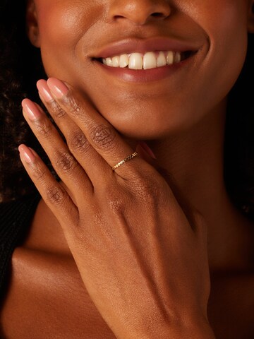 Lucardi Ring in Goud: voorkant