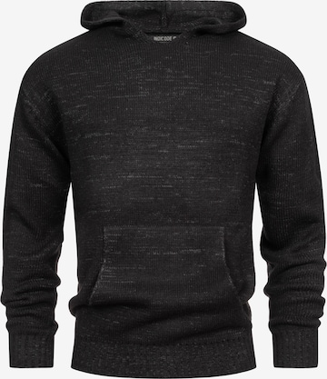 INDICODE JEANS Sweater ' Ledger ' in Black: front