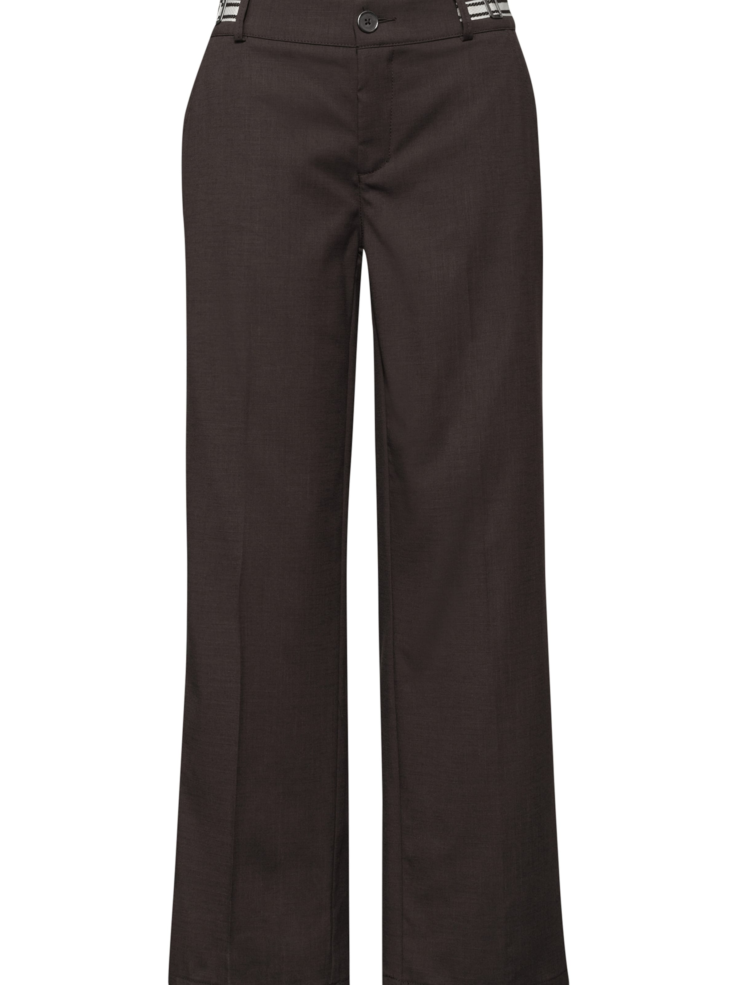 STREET ONE Regular Pleated Pants in Brown: front