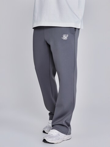SikSilk Loose fit Sports trousers 'Essentials Poly' in Grey: front