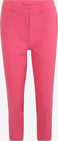 Dorothy Perkins Petite Regular Trousers with creases in Pink: front