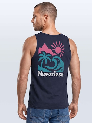 Neverless Shirt 'Beach Mountain'‌ in Blau