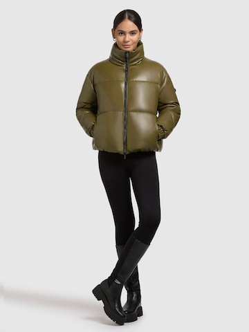 khujo Winter Jacket 'Khalia' in Green