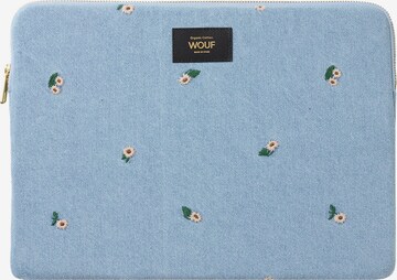 Wouf Laptop Bag in Blue: front