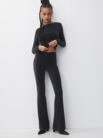 Pull&Bear Flared Leggings in Black