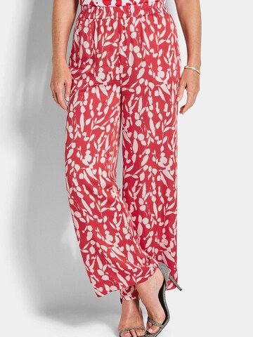 Goldner Loosefit Broek in Rood: voorkant