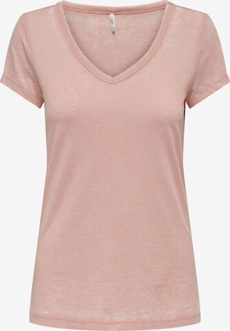 ONLY T-Shirt 'WRONGLY' in Pink: predná strana