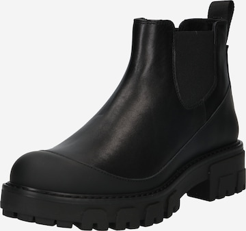 HUGO Red - Botas chelsea 'Axel' em preto: frente