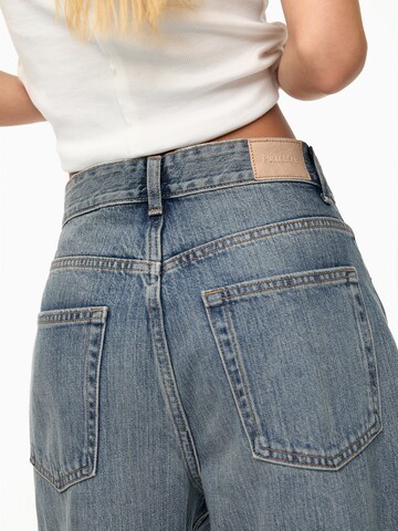 Pull&Bear Wide Leg Jeans in Blau