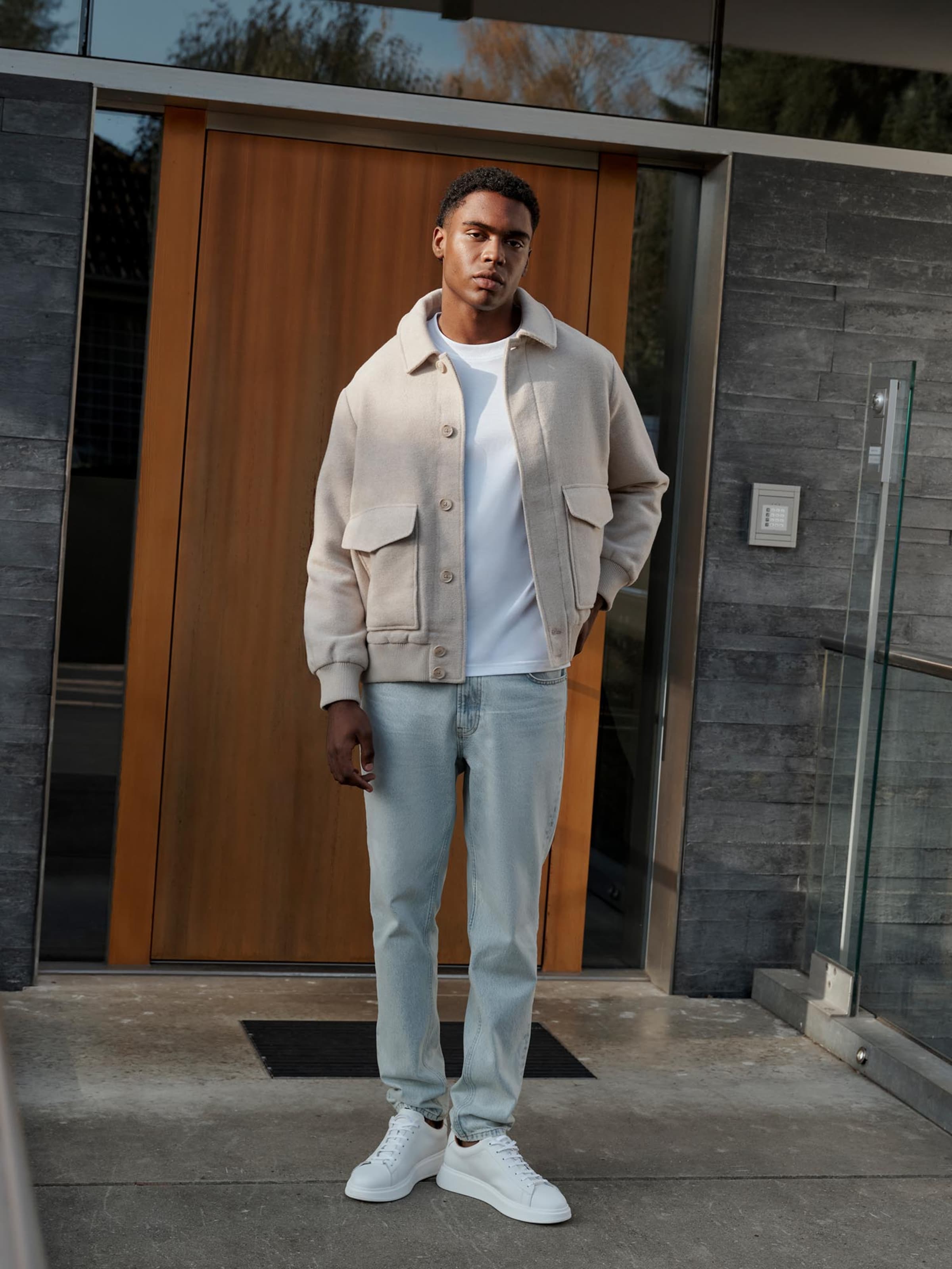 DAN FOX APPAREL Between-Season Jacket 'Essential' in Sand | ABOUT YOU