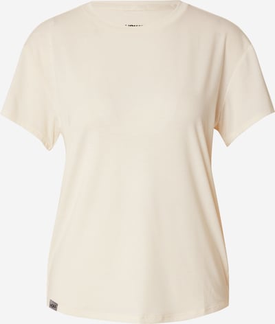Hoka One One T-shirt fonctionnel 'ESSENTIAL' en blanc naturel, Vue avec produit