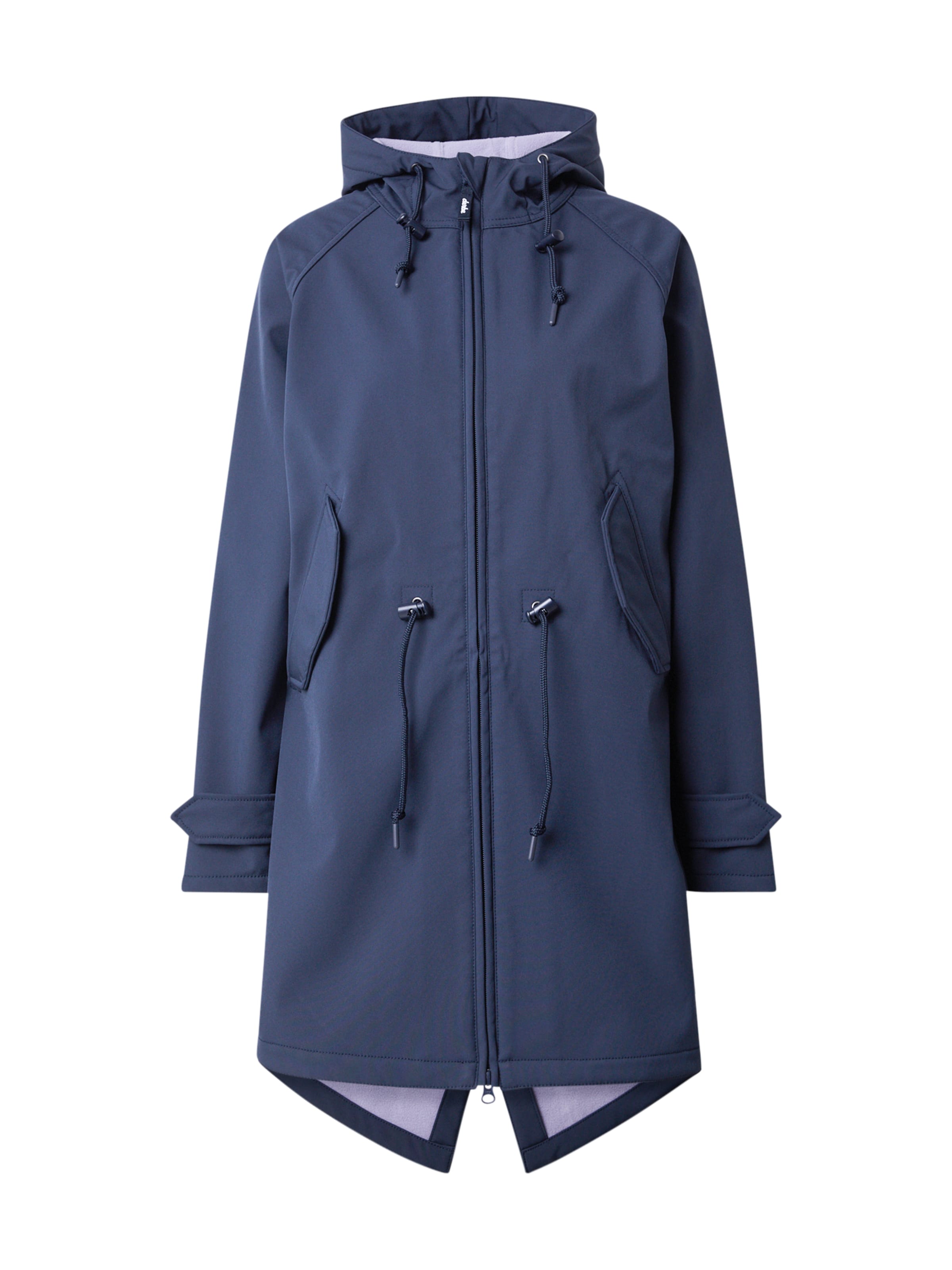 Derbe Functionele jas &#x27;Island Friese&#x27; in Blauw: voorkant