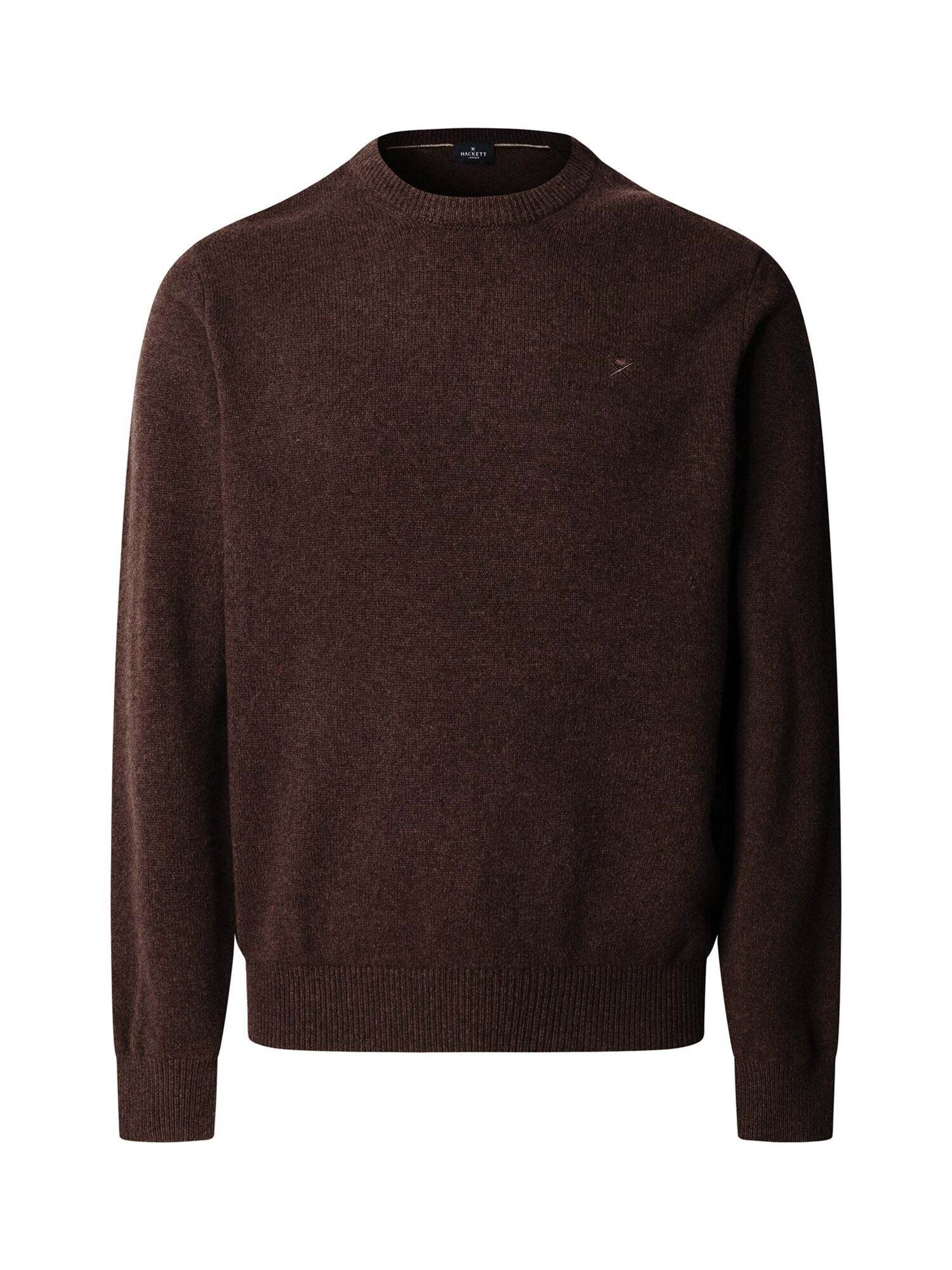 Hackett London Pull-over en brun foncé, Vue avec produit