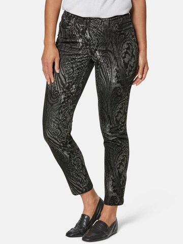 MADELEINE Tapered Pants in Grey: front