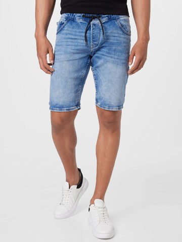 TOM TAILOR Regular Shorts in Blau: predná strana