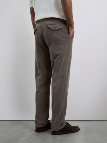 Scalpers Regularen Hlače | rjava barva