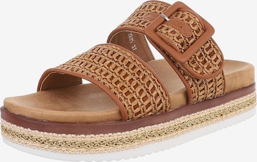 Ital-Design Sandale in Braun: Vorderseite