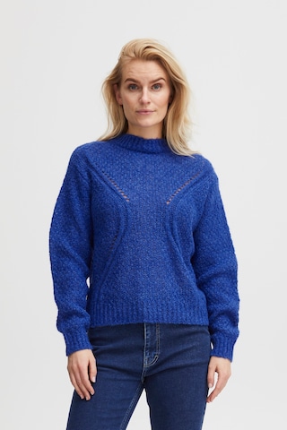 Pull-over 'Iris' PULZ Jeans en bleu : devant
