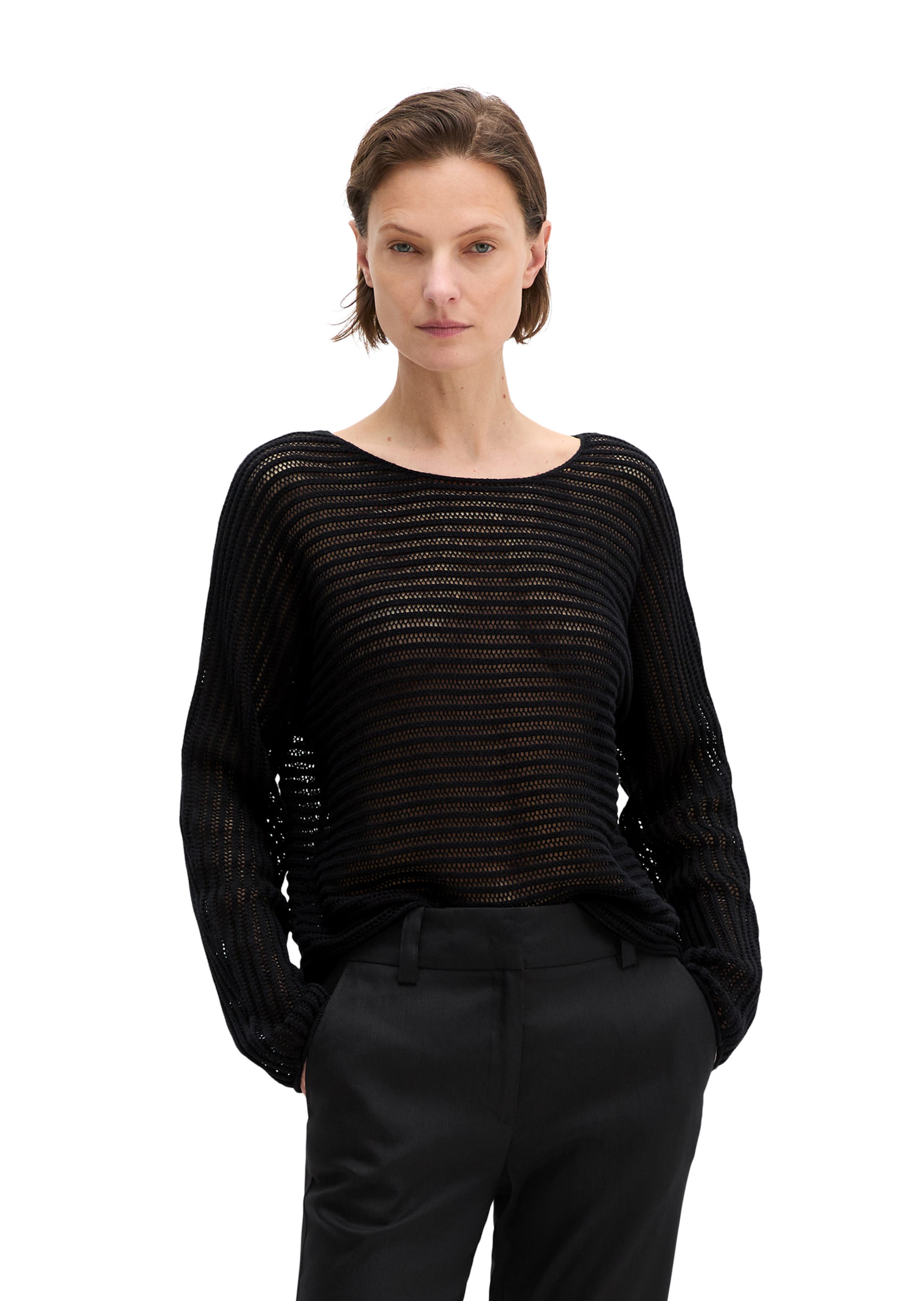 Marc O'Polo Pullover in Schwarz: Vorderseite
