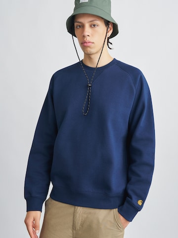 Sweat-shirt 'Chase' Carhartt WIP en bleu : devant