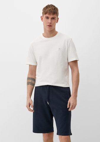 s.Oliver - regular Pantalón en azul: frente