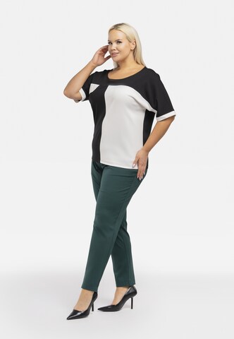 Karko Blouse ' TEYA ' in Zwart