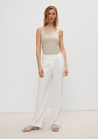 Regular Pantalon COMMA en blanc
