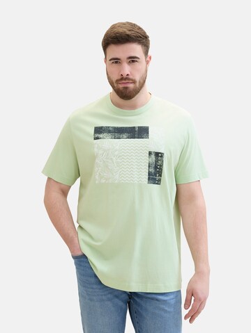 TOM TAILOR Men + T-Shirt in Grün