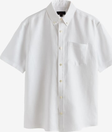 Next Button Up Shirt in White: front