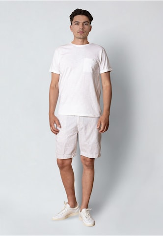 Clean Cut Copenhagen Regular Broek 'Barcelona Luca' in Wit: voorkant