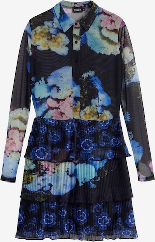 Rochie tip bluză de la Desigual pe negru: față