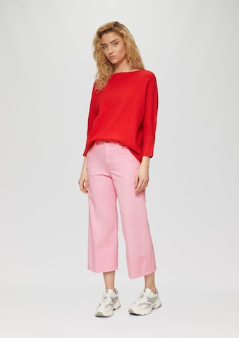 s.Oliver Wide leg Jeans in Pink: front