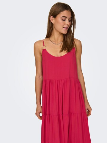 ONLY - Vestido de verano 'Sandie' en rojo