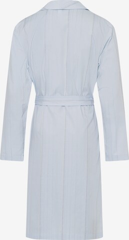 Hanro Long Bathrobe 'Aurel' in Blue