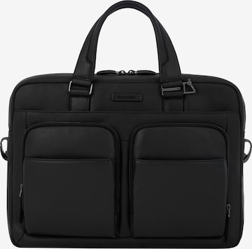 Piquadro Document Bag in Black: front