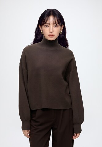 MSCH COPENHAGEN Pullover 'Mercy East' in Braun: Vorderseite