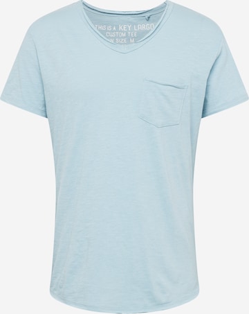 Key Largo - Camiseta 'WATER' en azul: frente