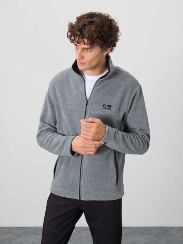 Tommy Life Fleece jacket in Grey: front