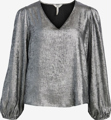 OBJECT Bluse 'Una Leonora' in Silber: predná strana